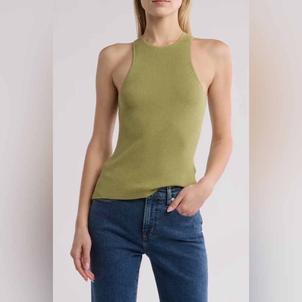 madewell phoebe ribbed tank